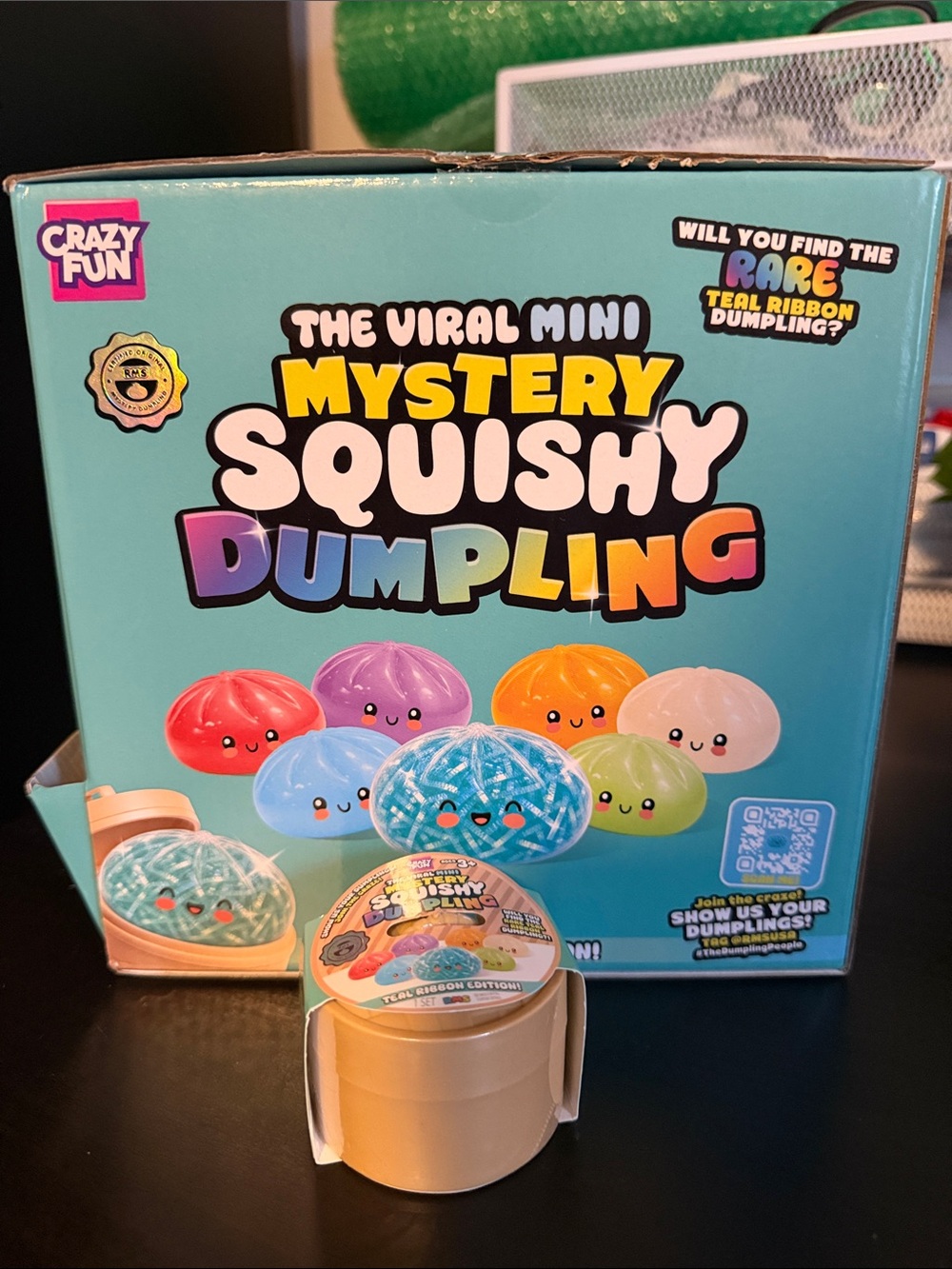 A Box of Fifteen (15 ) Mini Mystery Squishy Dumplings All sealed Crazy Fun RMS